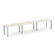 Стайл Проджект Рабочая станция односторонняя SN-59P.ORS-044 Дуб Наварра/Металл Серый/Серебро Заглушк _3864993