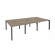 Рабочая станция на П-образном м/к ONIX O.MP-D.RS-6.1.8 Тиквуд Темный/Антрацит_252699