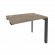 Стол-приставка на П-образном м/к к опорным элементам ONIX O.MP-SPR-1.7 Тиквуд Темный/Антрацит_252878