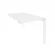 Стол-приставка двойной на П-образном м/к к опорным элем. ONIX O.MP-D.SPR-0.7 Белый Бриллиант_240956