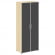 Шкаф Ялта LT.ST-1.10 R black Акация Лорка/Стекло Black 800*450*1987_3881098