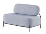 Диван двухместный Джайв JVE-2 Clarins 972/Металл Черный 1250*720*770_3694235