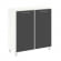 Шкаф квадратный Ялта LT.SD-1.4 R black Снежная Патина/Стекло Black 1098*452*1168_3881472