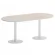 Стол овальный HOME OFFICE VR.SP-5-180.1 Денвер Светлый/Белый металл_230303