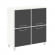 Шкаф квадратный Ялта LT.SD-1.2 R black Снежная Патина/Стекло Black 1098*452*1168_3881748