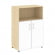 Шкаф Ялта LT.ST-2.2 R white Акация Лорка/Стекло White 800*450*1195_3881386