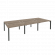 Рабочая станция на П-образном м/к ONIX O.MP-D.RS-6.2.8 Тиквуд Темный/Антрацит_252703