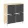 Шкаф квадратный Ялта LT.SD-1.2 R black Акация Лорка/Стекло Black 1098*452*1168_3881790