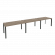 Рабочая станция на П-образном м/к ONIX O.MP-RS-3.3.8 Тиквуд Темный/Антрацит_252502