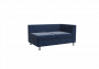Секция с подлокотником двухместная левая Prime PR.SP-2 (L) Kardif 028 1300х770х720_3694010