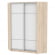 Шкаф-купе YA-198х1250-1(ДСС-Белый-D4D4)_357395