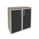 Шкаф низкий широкий ONIX O.ST-3.2R black Тиквуд Темный_254895