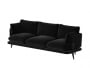 Диван трехместный Поско PSC-03 Velvet Lux 12/Металл Черный_3694735