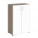Шкаф Ялта LT.ST-2.4 R white Вяз Благородный/Стекло White 800*450*1195_3881561