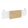 Царга стола руководителя Оникс Директ O.M-CSR-5 Белый Бриллиант/Тиквуд Светлый/Металл Антрацит 1540*_3882380