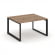 Стайл Проджект Стол переговорный SN-59O.SPRG-032.3 Дуб Табак/Металл Черный 1180*1180*750 _3858799