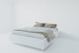 Мягкая интерьерная кровать Подиум без основания Цвет фасада: Белый; Материал фасада: Экокожа; Спальное место: 1600х2000 мм_751641