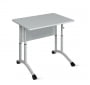 Стол ученический 1-местный регулируемый (рост 5-7) 700х500 мм ЛДСП Бук/Металл Серый_3680280