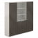 Шкаф высокий тройной с отделением для одежды Atlas NZ-0303+NZ-0311+NZ-0303.GS.BT Серый камень Бренсон Трюфель_3239529