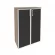 Шкаф средний широкий ONIX O.ST-2.4R black Тиквуд Темный_254882
