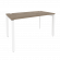 Стол рабочий на П-образном м/к ONIX O.MP-SP-3.7 Тиквуд Темный/Белый_252065