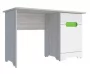 Стол Палермо-3 Юниор Белый глянец Ясень шимо светлый Зеленый_199582