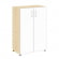 Шкаф Ялта LT.ST-2.4 R white Акация Лорка/Стекло White 800*450*1195_3881391
