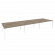 Рабочая станция на П-образном м/к ONIX O.MP-D.RS-6.4.7 Тиквуд Темный/Белый_252692