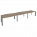 Стол переговорный (3 столешницы) ONIX O.MP-PRG-3.4 Тиквуд Темный/Антрацит_253253