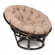 Кресло PAPASAN 23/01 W /с подушкой/ 115х101х104 см, Antique brown (античный черно-коричневый), экошерсть Коричневый, 1811-5_570742