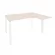 Стол эргономичный правый на П-образном м/к ONIX O.MP-SA-3R Денвер Светлый/Белый_240819