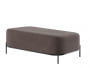 Диван двухместный без спинки Джайв JVE-4 Velvet lux 100/Металл Черный 1250*720*480_3694255
