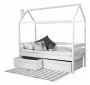 Кровать-домик RooRoom кд-11С c ящиками Серый_165881