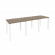 Рабочая станция на П-образном м/к ONIX O.MP-RS-3.0.7 Тиквуд Темный/Белый_251903