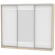 Шкаф-купе B-230х270х60-1(ДСС-Белый-D9D10D9)_356632