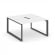 Стайл Проджект Рабочая станция двухсторонняя SN-59O.DRS-022 Белый/Металл Антрацит/Черный Заглушка 11 _3863912