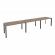 Рабочая станция на П-образном м/к ONIX O.MP-RS-3.3.7 Тиквуд Темный/Антрацит_251914