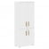 Шкаф с глухими средними и малыми дверьми Forta FHC 80.3(Z) Белый премиум_289429