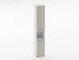 Шкаф 5 узкий закрытый, с нишей Deka 10.23.15Пр Дуб Сантана светлый/Белый_91972