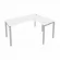 Стол письменный METAL SYSTEM БП.СА-4 Пр Белый/Серый_237492