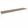Стол переговорный (3 столешницы) ONIX O.MP-PRG-3.4 Тиквуд Темный/Белый_253254