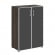 Шкаф Ялта LT.ST-2.4 R black Дуб Мали/Стекло Black 800*450*1195_3881589