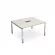 Стол системы БЭНЧ, переговорный, начальный GLOSS LINE НСПН-П.927 Ivory_218988