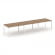 Стайл Проджект Стол переговорный SN-59P.SPRG-023.3 Дуб Табак/Металл Белый 4140*980*750 _3863387