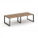 Стайл Проджект Стол переговорный SN-59O.SPRG-042.3 Дуб Табак/Металл Черный 2360*1180*750 _3808709