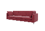 Диван трехместный Браско BRS-3 Forward 325/Металл Черный 2450*800*840_3694134