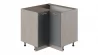 Шкаф напольный угловой с углом 90° Одри НУ90-72_2ДР(НУ) Дуб Сонома трюфель/Серый шелк_148855