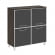 Шкаф квадратный Ялта LT.SD-1.2 R black Дуб Мали/Стекло Black 1098*452*1168_3881903