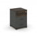 Тумба опорная/приставная с 3-мя ящиками CONCEPT CN.TUO-001 B/W Дуб Мали Антрацит_1024419