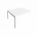 Проходной наборный элемент переговорного стола Metal System Б.ППРГ-3 Белый/Серый_243766